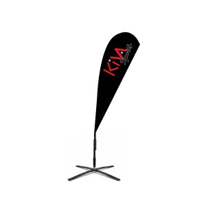 Teardrop Flag (Double-sided flag, Pole, Base) - 11.5ft Medium